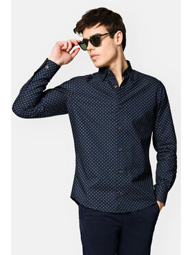 Lancerto Lancerto Koszula Caren KO073123000004 Granatowy Slim Fit