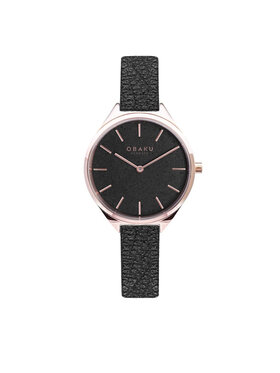 Obaku Obaku Hodinky Kaffe V257LHVNRB Černá