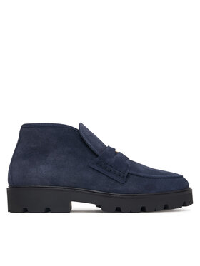 Tommy Hilfiger Tommy Hilfiger Polokozačky Th Enamel Charm Loafer Boot FW0FW09680 Tmavomodrá