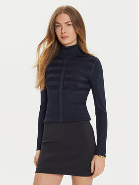 Morgan Morgan Rollkragenpullover 202-MENTOSA Dunkelblau Slim Fit