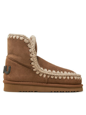 Mou Mou Μπότες Χιονιού Eskimo 18 Glitter Logo FW101050A Καφέ