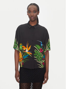 Desigual Desigual Πουκάμισο Artemisa 25SWCW39 Μαύρο Regular Fit