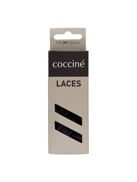 Coccine Coccine Vezice za obuću SZNUROWADŁA 120 cm F3 BAWEŁNIANE v.AZ Crna
