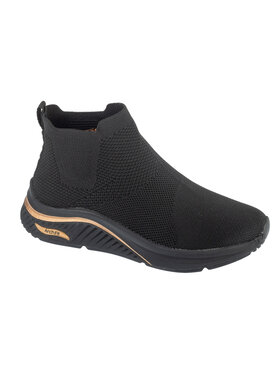 Skechers Skechers Buty do biegania Arch Fit S-Miles - Sock Walk Czarny