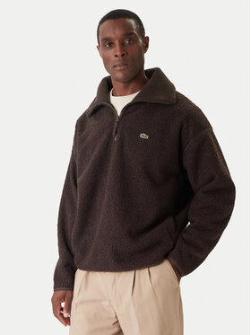 Lacoste Lacoste Fleecová mikina SH5500 Hnedá Relaxed Fit