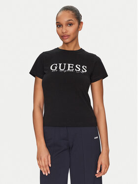 Guess Guess T-Shirt V5GI15 J1314 Černá Slim Fit