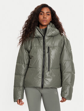 adidas by Stella McCartney adidas by Stella McCartney Зимно яке JX4339 Зелен Loose Fit