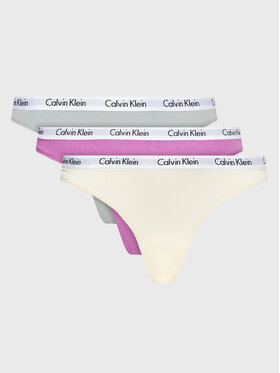 Calvin Klein Underwear Calvin Klein Underwear Sada 3 kusů string kalhotek 000QD3587E Barevná