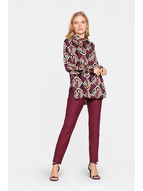 EMOI EMOI Koszula bordowa elegancka Bordowy Feminine Fit