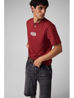 Guess Jeans Guess Jeans T-Shirt 184114 Červená Classic Fit