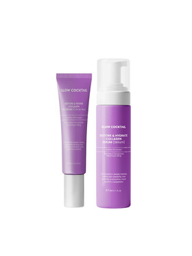 Glow Cocktail Glow Cocktail Serum kolagenowe Restore & Hydrate 30 ml + Krem pod oczy Restore & Revive Collagen 15 ml Zestaw do pielęgnacji skóry