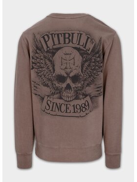 PITBULL PITBULL Bluza Bluza męska Washed BITE ME XL Bordowy Regular Fit