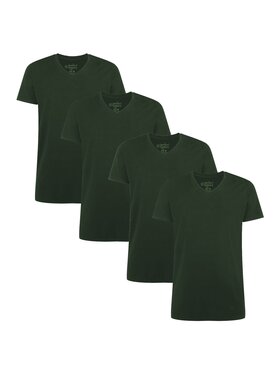 Bamboo Basics Bamboo Basics T-Shirt 21196 Zielony Stretch Fit