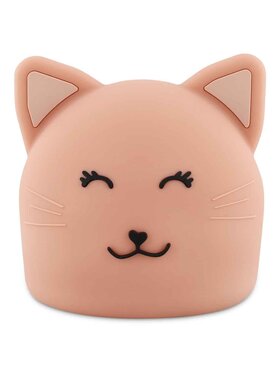 Trixie Baby Trixie Baby Lampka nocna Silikonowa lampka nocna - Kot Różowy