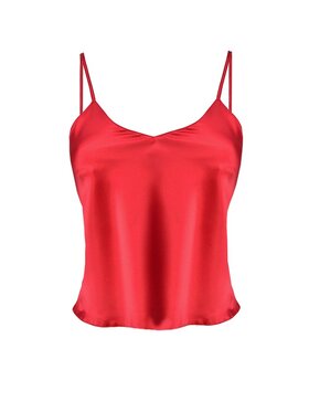 Dkaren Dkaren Top Karen Czerwony Classic Fit