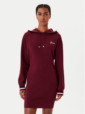 Guess Guess Pletena obleka V5BK01 Z1152 Bordo rdeča Regular Fit