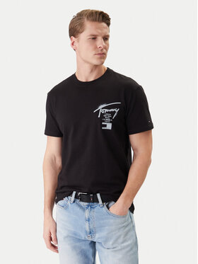 Tommy Jeans Tommy Jeans Tričko DM0DM22553 Čierna Regular Fit