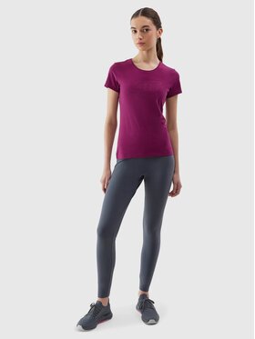 4F 4F Legginsy 4FWSS24TTIGF137-22S Czarny Regular Fit