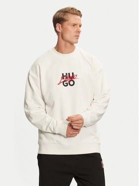 HUGO Hugo Світшот Dlongny 50521081 Écru Relaxed Fit