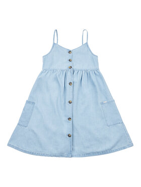 Lee Lee Sukienka letnia Strap Aline LEG5108 Niebieski