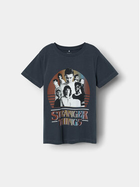 NAME IT NAME IT T-shirt STRANGER THINGS 13227698 Tamnoplava Regular Fit