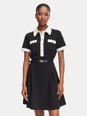 Guess Guess Коктейльна сукня W6YK15 K4367 Чорний Regular Fit