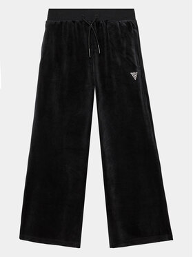 Guess Guess Долнище анцуг J4RQ16 KBXI2 Черен Wide Leg