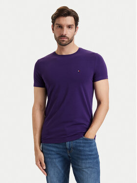 Tommy Hilfiger Tommy Hilfiger Póló MW0MW10800 Lila Slim Fit