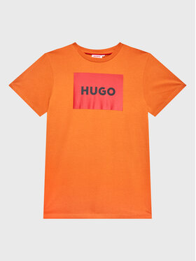 Hugo Hugo T-Shirt G25103 S Pomarańczowy Regular Fit