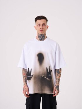 Machinist Machinist T-Shirt Koszulka Z Krótkim Rękawem Męska Oversize Biała Machinist Believe Me M Biały Oversize