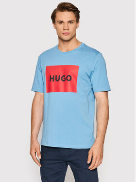 Hugo Hugo T-Shirt Dulive222 50467952 Niebieski Regular Fit
