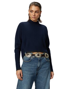 PINKO PINKO Sweter Maglia donna spuma mix cashmere Niebieski Comfort Fit