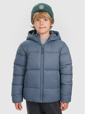 4F 4F Kurtka puchowa OUTERWEAR Szary ciemny Regular Fit