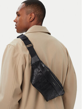 Calvin Klein Calvin Klein Marsupio﻿ Emblem Aop Deboss Waistbag LV04D3564G Nero