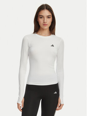 adidas adidas Funkčné tričko Power Essentials Workout Contour KD2211 Biela Slim Fit