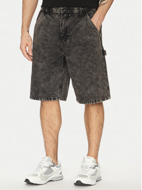 Vans Vans Дънкови шорти Drill Chore VN0A7S4S Черен Loose Fit