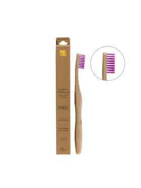 Dr Botanicals Dr Botanicals Szczoteczka do zębów z bambusa - fioletowa Szczotka