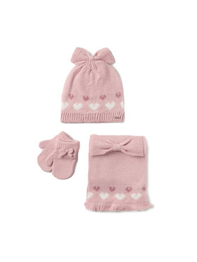 Mayoral Mayoral Ensemble : bonnet, écharpe et gants 10.536 Rose
