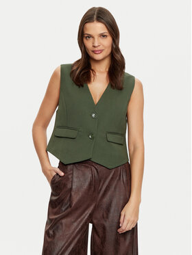 Gestuz Gestuz Vestă 10906727 Verde Regular Fit
