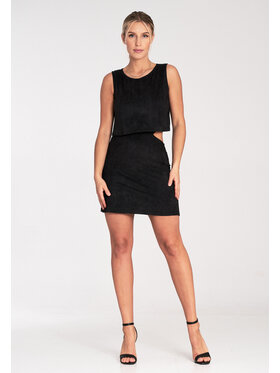 FIGL FIGL Sukienka codzienna M1060 Czarny Fitted Fit