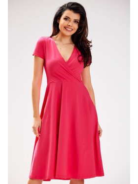 Infinite You Infinite You Sukienka letnia M292 Fioletowy Basic Fit