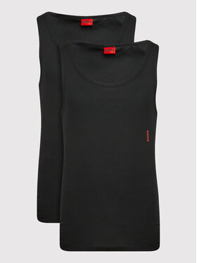 HUGO Hugo Set od 2 tank topa 50469778 Crna Slim Fit