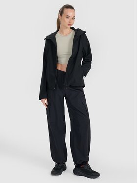4F 4F Μπουφάν μεταβατικό 4FWSS25TTJAF702-20S Μαύρο Regular Fit