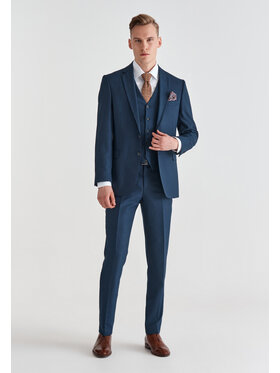 Pako Lorente Pako Lorente Spodnie garniturowe P21WF-6G-069 Granatowy Slim Fit
