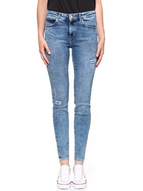 Wrangler Wrangler Jeansy SKINNY Niebieski Skinny Fit