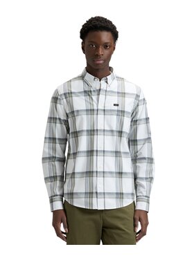 Lee Lee Koszula 112376563 Zielony Regular Fit
