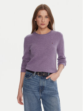 Tommy Hilfiger Tommy Hilfiger Πουλόβερ WW0WW40264 Μωβ Regular Fit