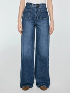 BIG STAR BIG STAR Jeansy CELIN_492_190 Niebieski Wide Leg