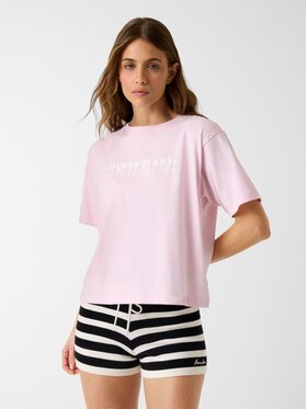 Guess Jeans Guess Jeans T-Shirt 181307 Różowy Classic Fit