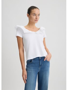 Liu Jo Liu Jo T-Shirt WA5364J6308W9434 Biały Regular Fit